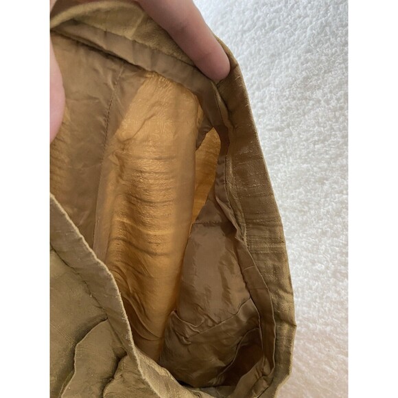 Unbranded Womens Gold Lined Boho Chic Crinkle Silk-Like High Waist Pants Small‎ - Picture 9 of 9